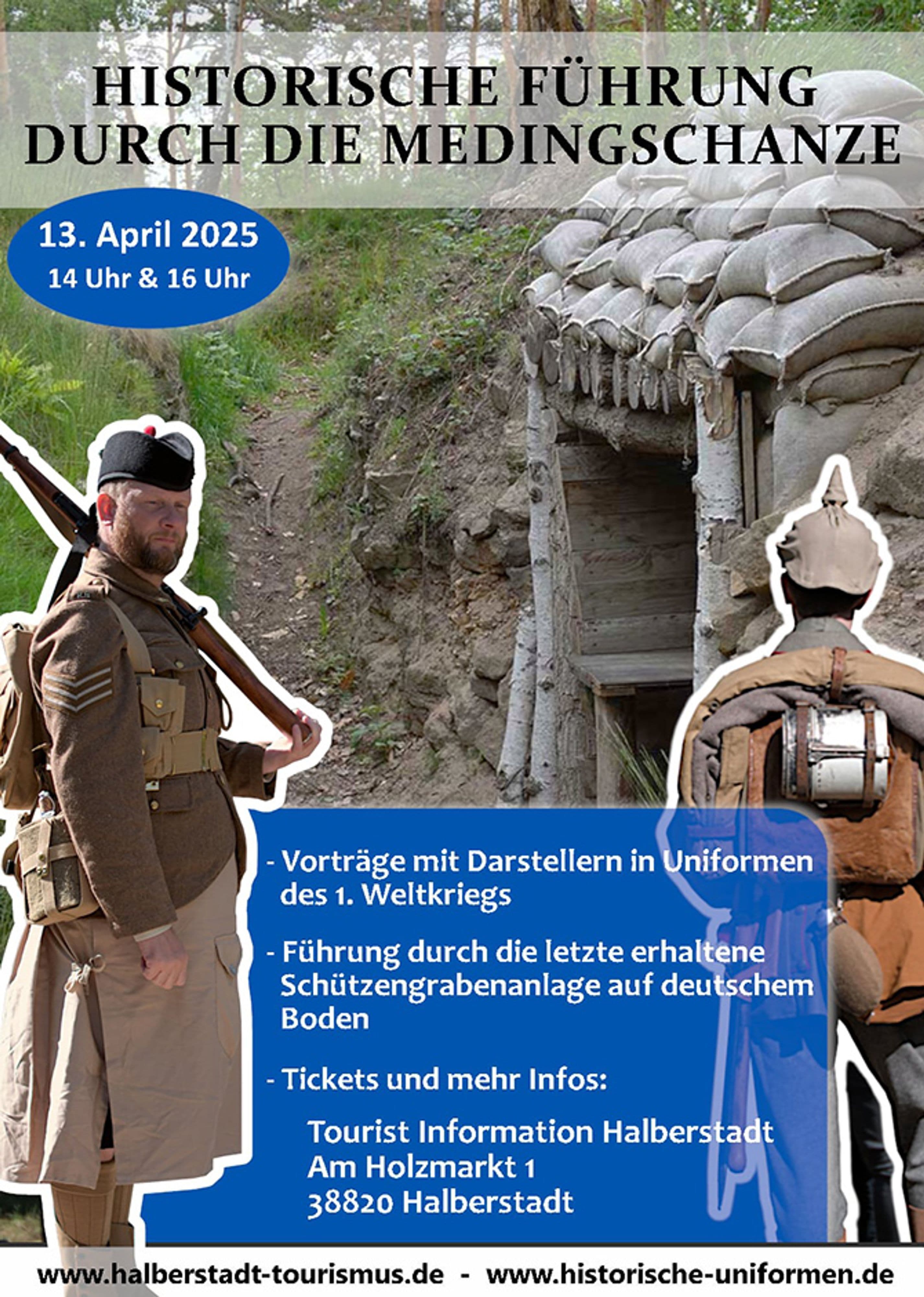 Zeitreise nach Halberstadt: Führungen durch die Medingschanze im April 2025