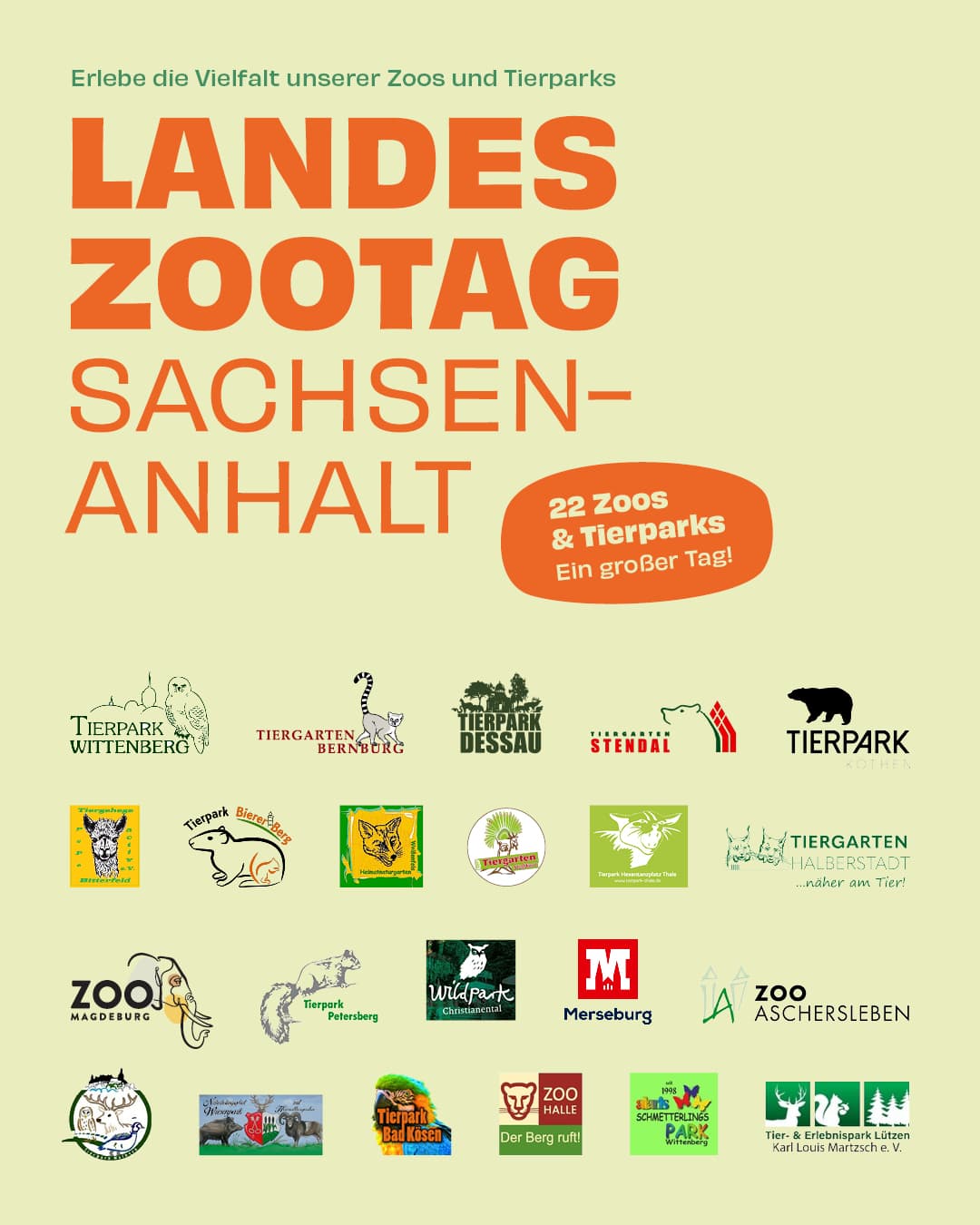 Tiergarten Halberstadt beteiligt sich am 2. Landeszootag Sachsen-Anhalt