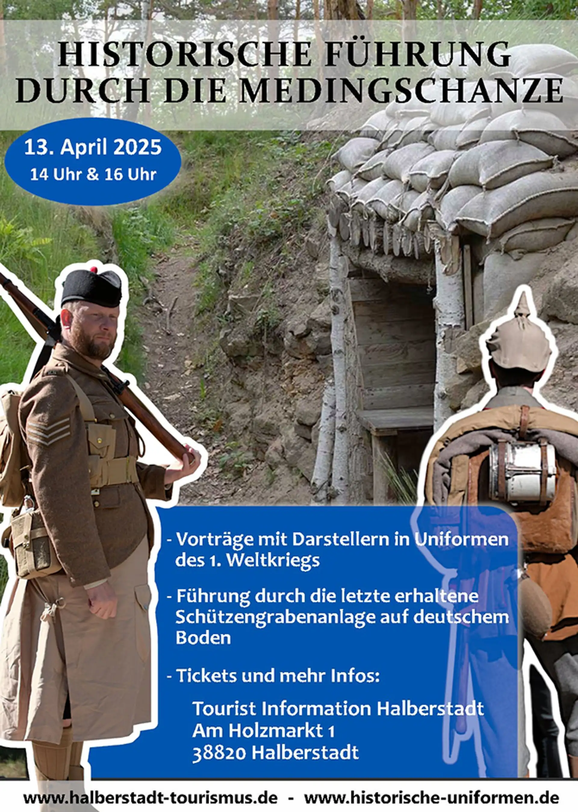 Zeitreise nach Halberstadt: Führungen durch die Medingschanze im April 2025
