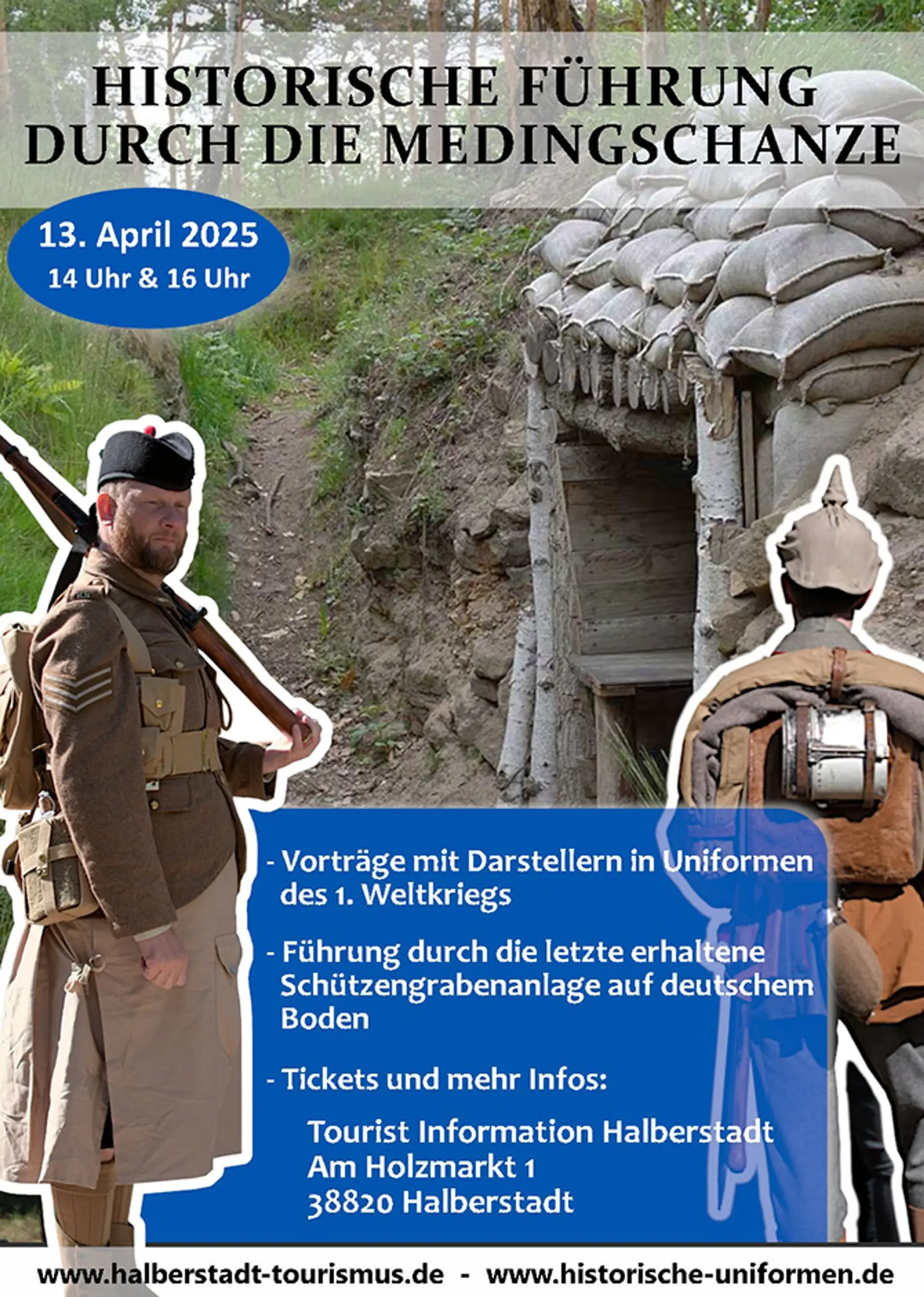 Zeitreise nach Halberstadt: Führungen durch die Medingschanze im April 2025